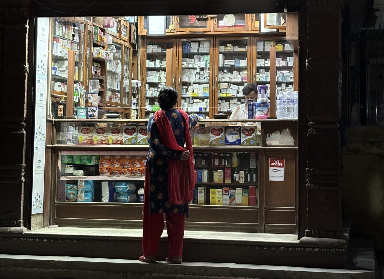 Nepal late night pharmacy by Rosie Steege