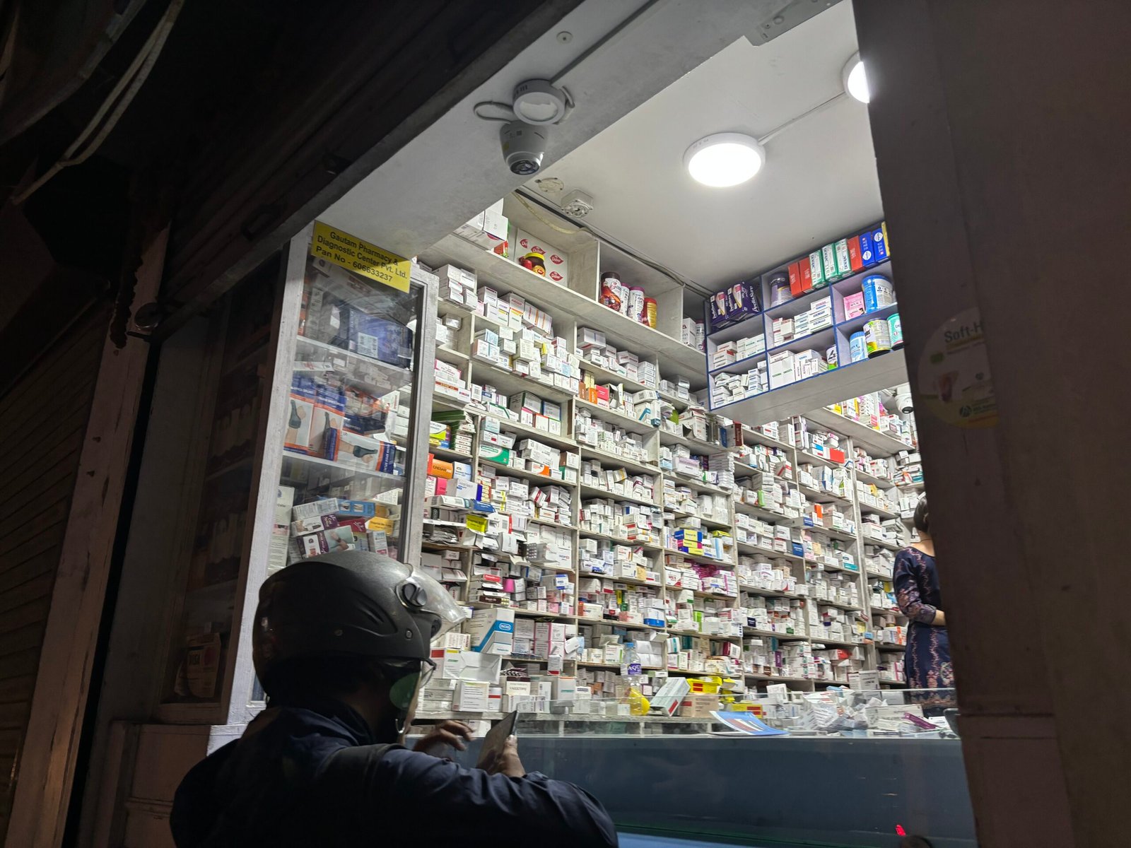 Late night pharmacy in Nepal